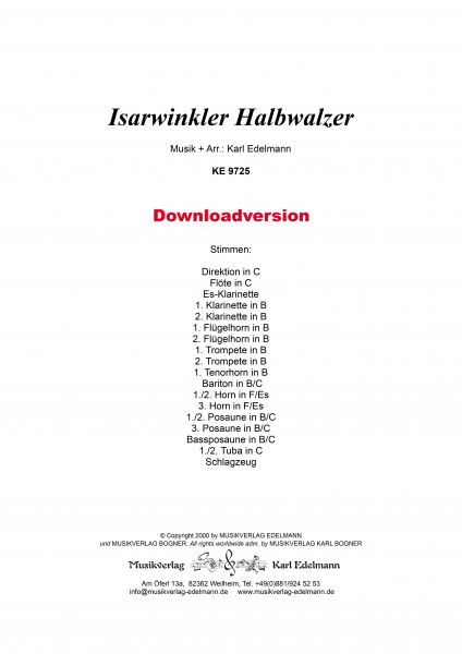 Isarwinkler Halbwalzer - Download